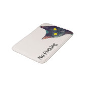 Schattige gluren kat ontwerp badmat (Gekanteld)