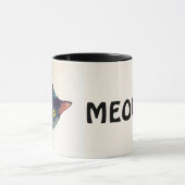 Schattige gluren kat ontwerp koffie Mok (Midden)