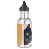 Schattige gluren kat ontwerp waterfles (Links)