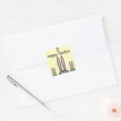 Schattige gluren konijnen happy easter Stickers (Envelop)