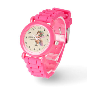 Schattige gluren paard naam toevoegen horloge