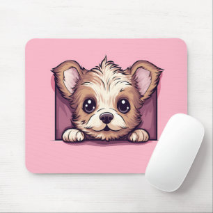 Schattige gluren Yorkshire Terrier Dog Muismat