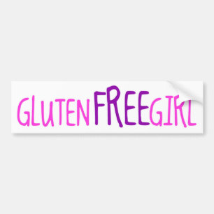 Schattige Glutenvrij Meisje Bumpersticker