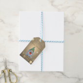 Schattige Gnome Confetti Cadeaulabel (Met Touw)