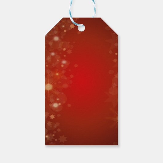 Schattige Gnome Confetti, rood Cadeaulabel (Achterkant)