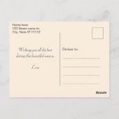 Schattige Gnome en Herfst bladeren Thanksgiving Br Briefkaart (Achterkant)