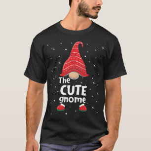 Schattige Gnome Familie Matching Christmas Funny G T-shirt