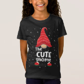 Schattige Gnome Familie Matching Christmas Funny G T-shirt (Voorkant)