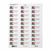 Schattige Gnome Home Retouradres Etiket (Full Sheet)