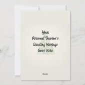 Schattige Gnome in een Beker Vlakke Kerstkaart (Achterkant)