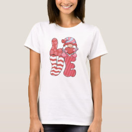 Schattige Gnome Love Valentijnsdag T-shirt