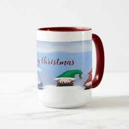 Schattige Gnome Posse Two-Tone Coffee Mok