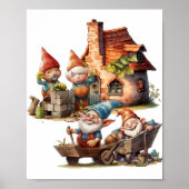 Schattige Gnome Poster  (Voorkant)