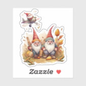 Schattige Gnome Sticker (Vel)