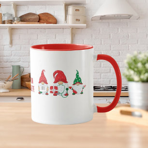 Schattige Gnome Verpleegster Crew Christmas Red Pa Mok