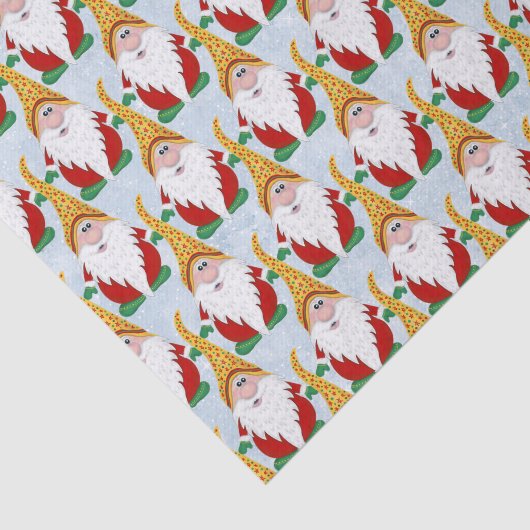 Schattige Gnome Xmas Kerst Kinder Tissue Papier (Detail)