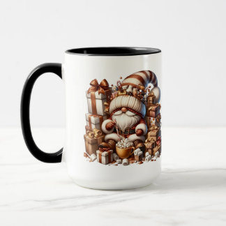 Schattige GnomeI Presenteert Appels en Druiven Mok