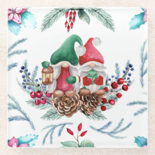 Schattige gnomen glazen onderzetter