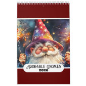 Schattige Gnomes 2026 Single Page Kalender (Hoes)