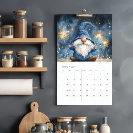 Schattige Gnomes 2026 Single Page Kalender