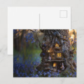Schattige gnoom huis in een boom briefkaart (Voorkant / Achterkant)
