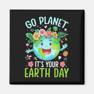 Schattige Go Planet is de leraar van je verjaardag Magneet