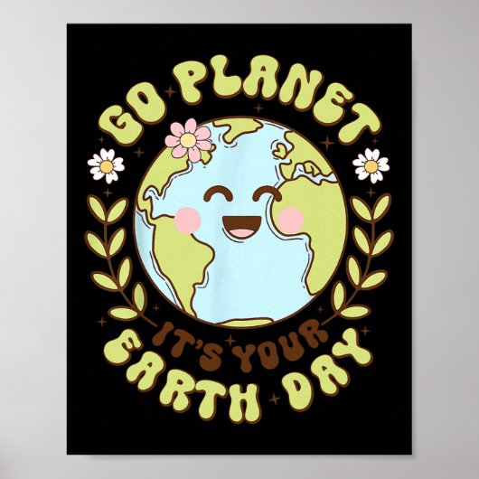 Schattige Go Planet is jouw Kinder oor tijdens de Poster (Voorkant)