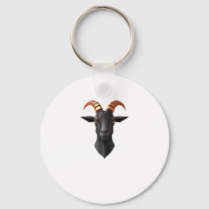 Schattige Goat Hear 3D - Animals World Sticker Sleutelhanger