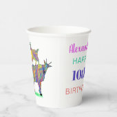 Schattige Goats 10e verjaardagsfeest Papieren Bekers (Rechts)