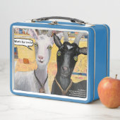Schattige Goats Art Metal Lunchbox (In situ)