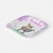 Schattige Goats Boerderij Animal Art Verjaardagsfe Papieren Bordje (Gebogen)