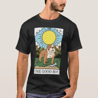 Schattige goede jongen Bulldog Esthetische Tarotka T-shirt