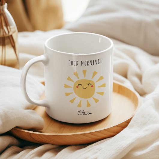 Schattige Goedemorgen Kawaii Sunshine gepersonalis Koffiemok