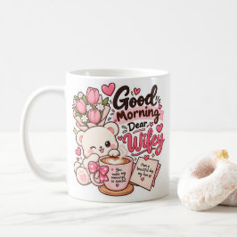 Schattige "Goedemorgen lieve vrouw" koffiemok