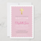 SCHATTIGE GOLD CROSS modern doopsel geschulpte ran Kaart (Voorkant)