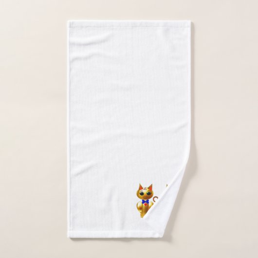 Schattige Golden Cat Paar Bad Handdoek (Handdoek)