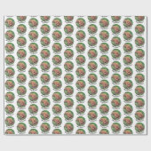 Schattige Golden Doodle Wrapping Paper Cadeaupapier (Vlak)