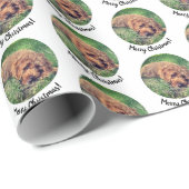 Schattige Golden Doodle Wrapping Paper Cadeaupapier (Rol Hoek)