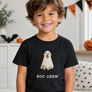 Schattige Golden Retriever Halloween Geest Boo Cre