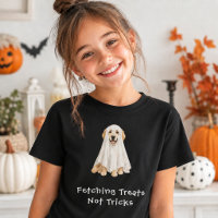 Schattige Golden Retriever Halloween Geest