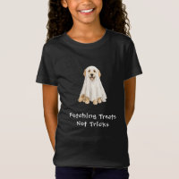 Schattige Golden Retriever Halloween Geest