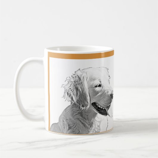 Schattige Golden Retriever Mama Mok (Links)