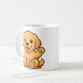 Schattige Golden Retriever Mok – Schattigee honden (Voorkant links)