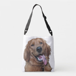 Schattige Golden Retriever   Originele Hond Fotogr Crossbody Tas