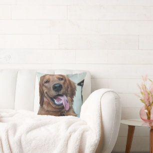 Schattige Golden Retriever Originele Hondenfotog Kussen