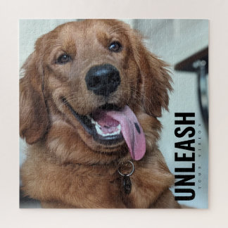 Schattige Golden Retriever | Originele Hondenfotog Legpuzzel