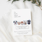 Schattige Golden Retriever Pet Grooming Gift Card Notitiekaartje