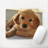 Schattige Golden Retriever puppy dog Muismat (Met muis)