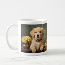  Schattige Golden Retriever Puppy Hondenportret Koffiemok