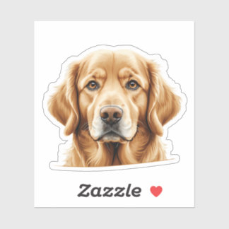 Schattige Golden Retriever Sticker – Schattigee ho